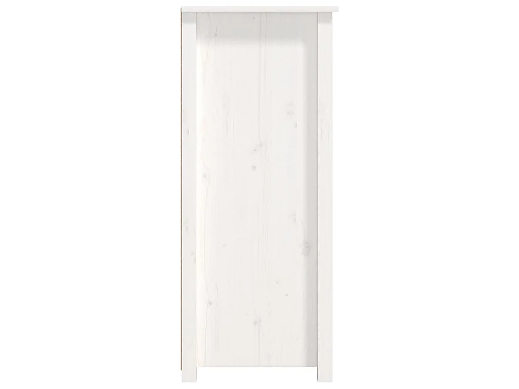 Sideboard Weiß 83x41,5x100 cm Massivholz Kiefer