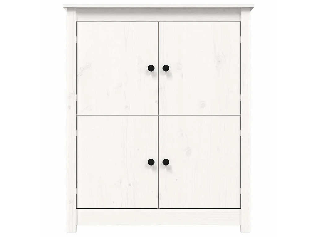 Aparador de madera maciza de pino blanco 83x41,5x100 cm