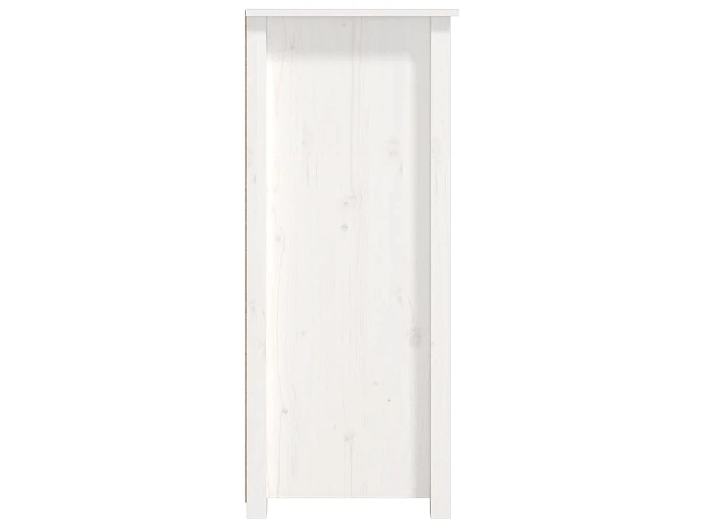 Aparador de madera maciza de pino blanco 83x41,5x100 cm