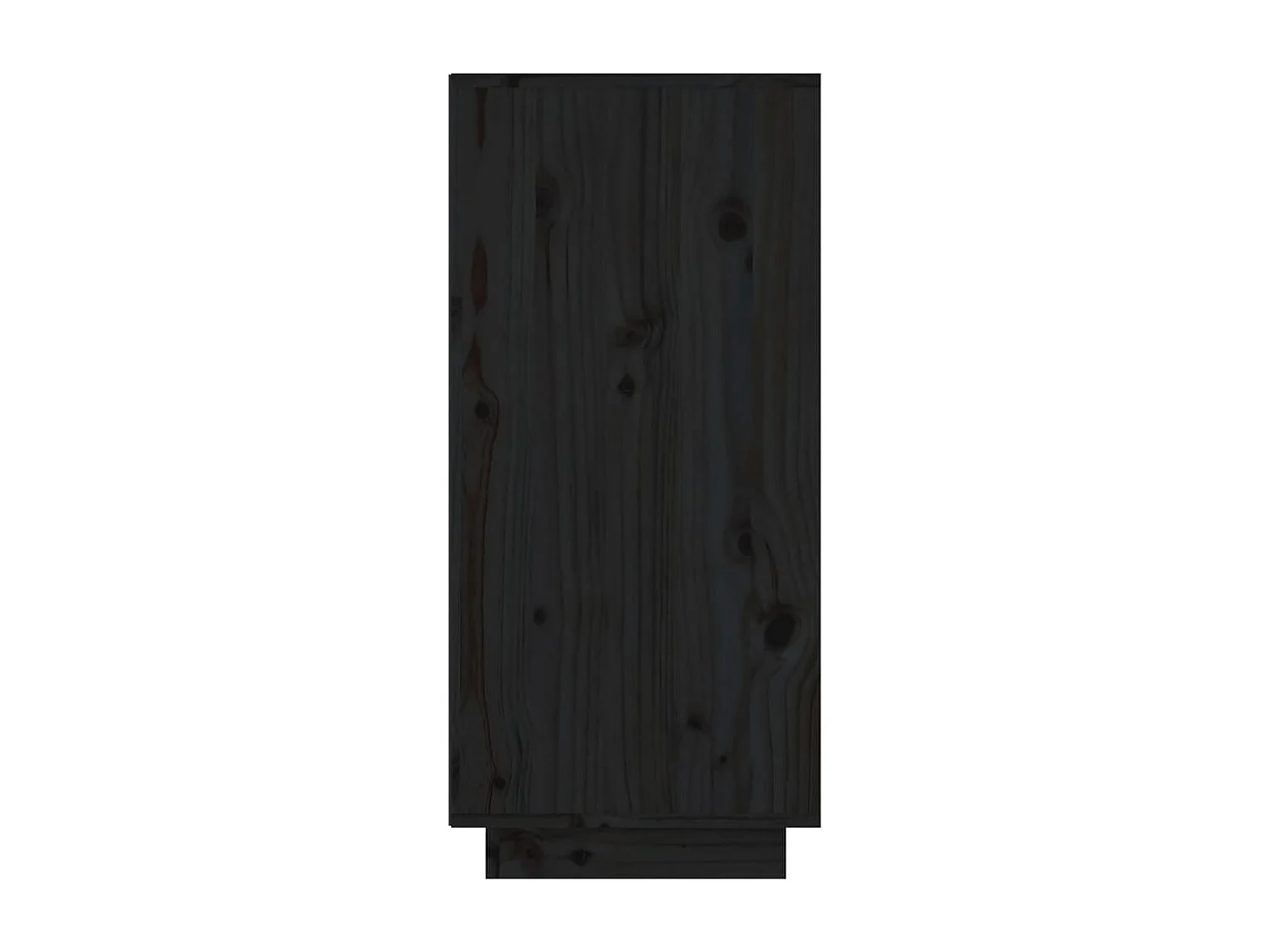 Wandkast 60x34x75 cm massief grenenhout zwart