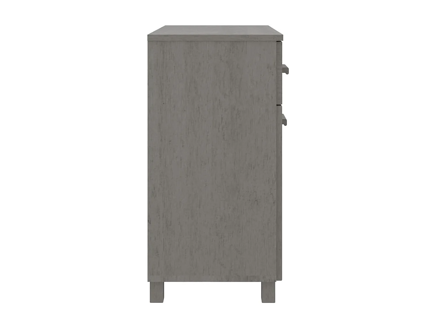 Buffet HAMAR Gris clair 79x40x80 cm Bois massif de pin