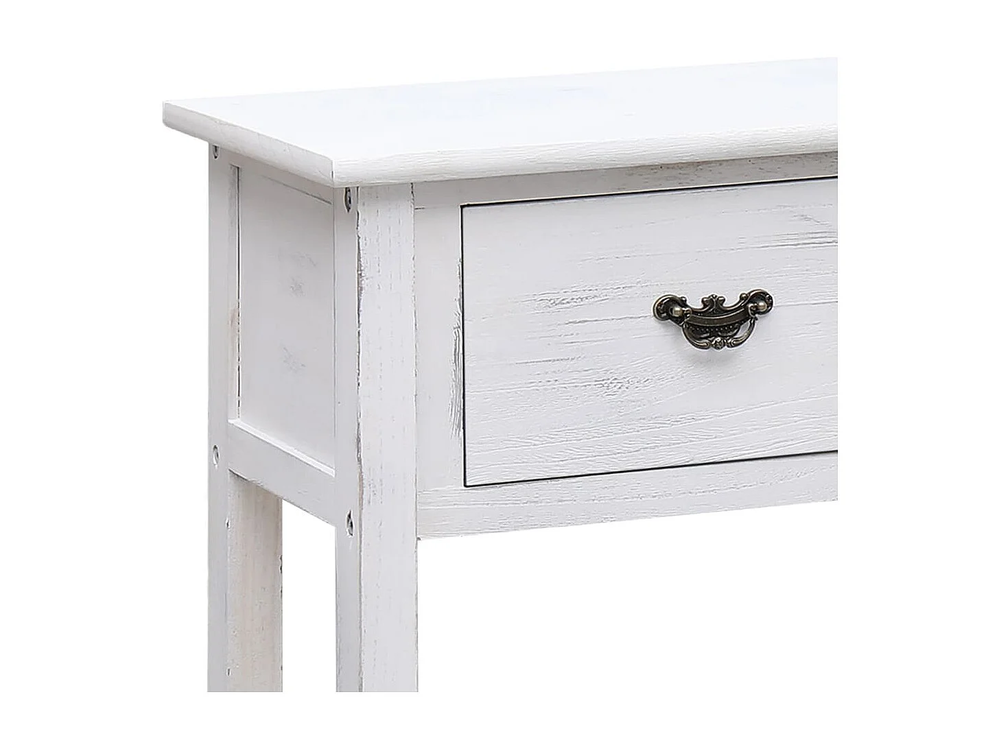 Buffet Antique Blanc 115x30x76 cm Bois