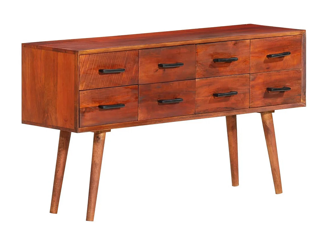 Credenza 110x30x59 cm in Legno Massello di Mango