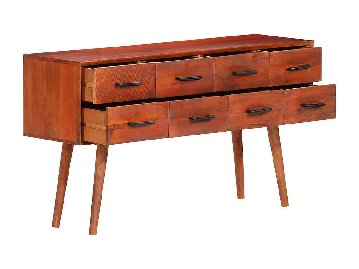 Credenza 110x30x59 cm in Legno Massello di Mango