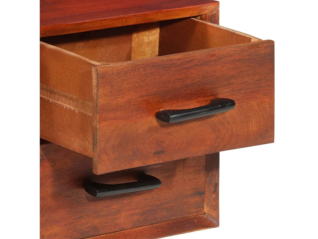 Credenza 110x30x59 cm in Legno Massello di Mango