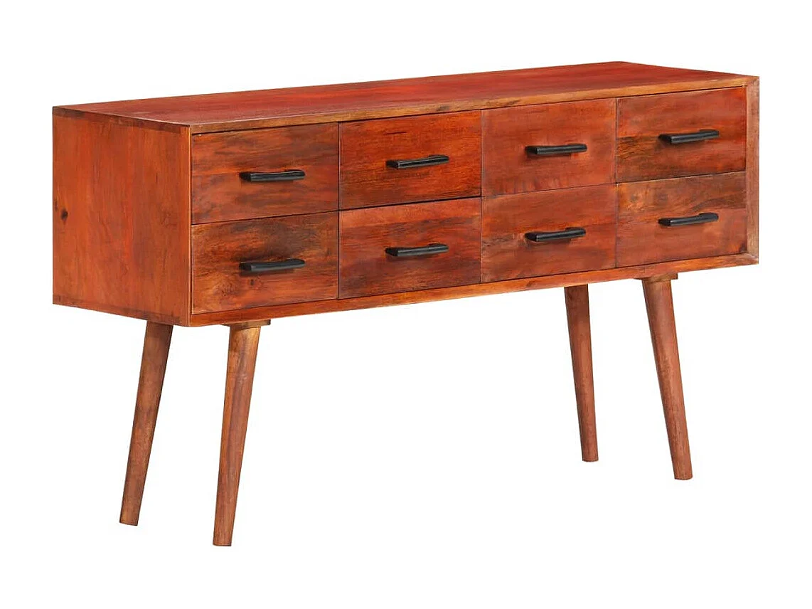 Credenza 110x30x59 cm in Legno Massello di Mango