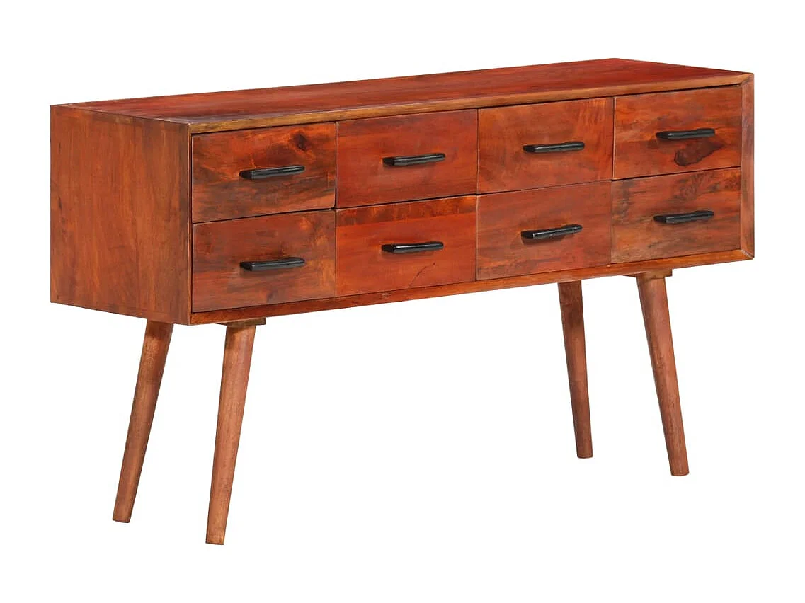 Credenza 110x30x59 cm in Legno Massello di Mango
