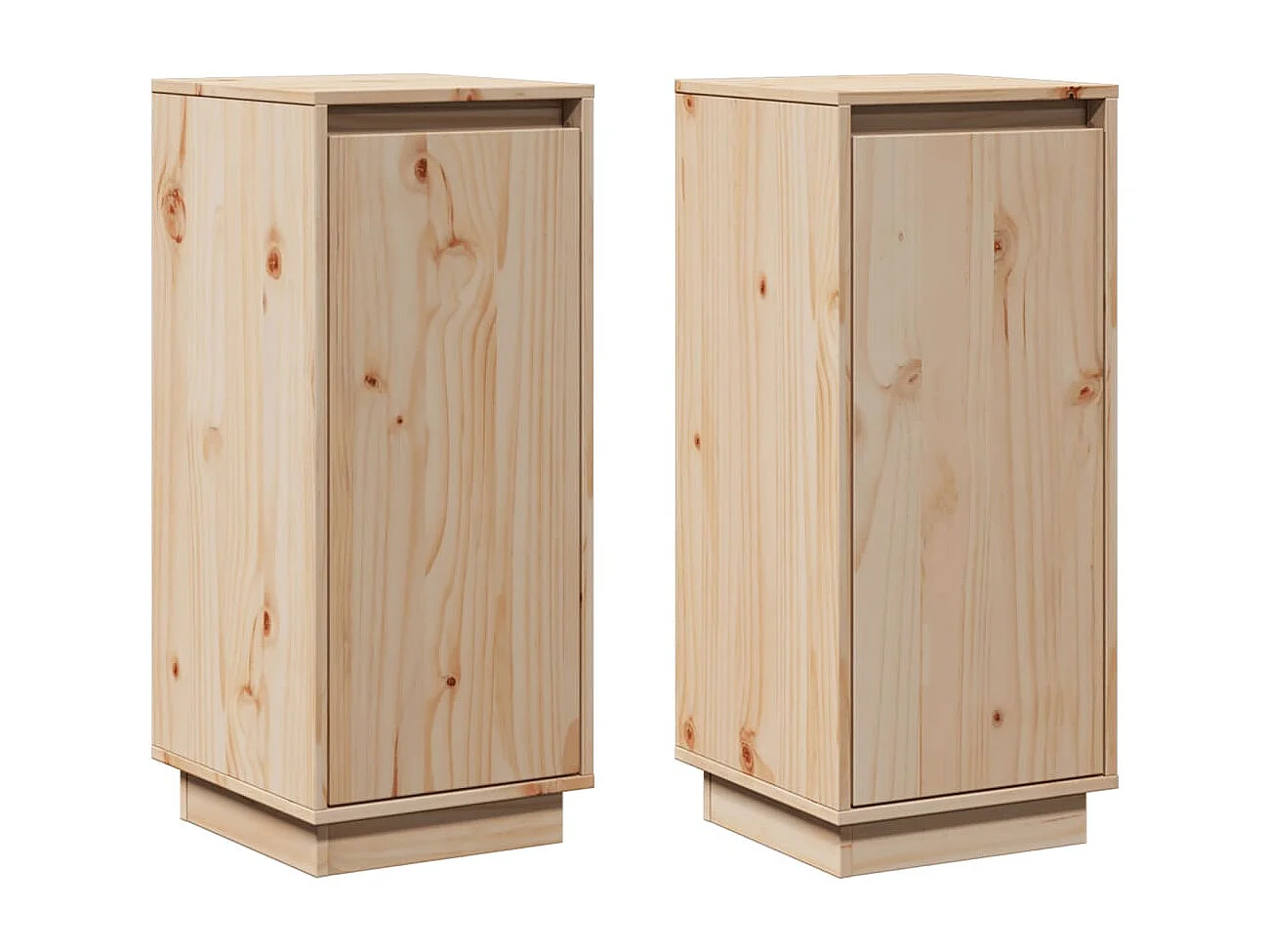 Dressoirs 2 st 31,5x34x75 cm massief grenenhout