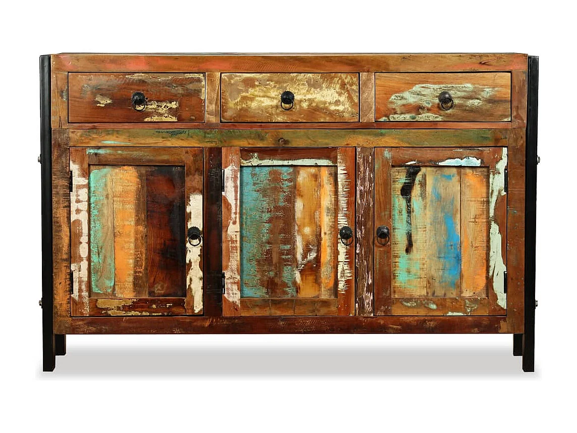 Buffet Bois de récupération massif 120x35x76 cm