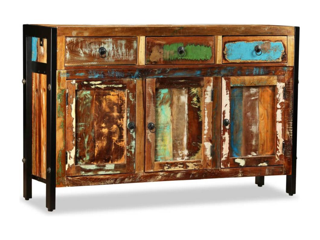 Dressoir 120x35x76 cm massief gerecycled hout
