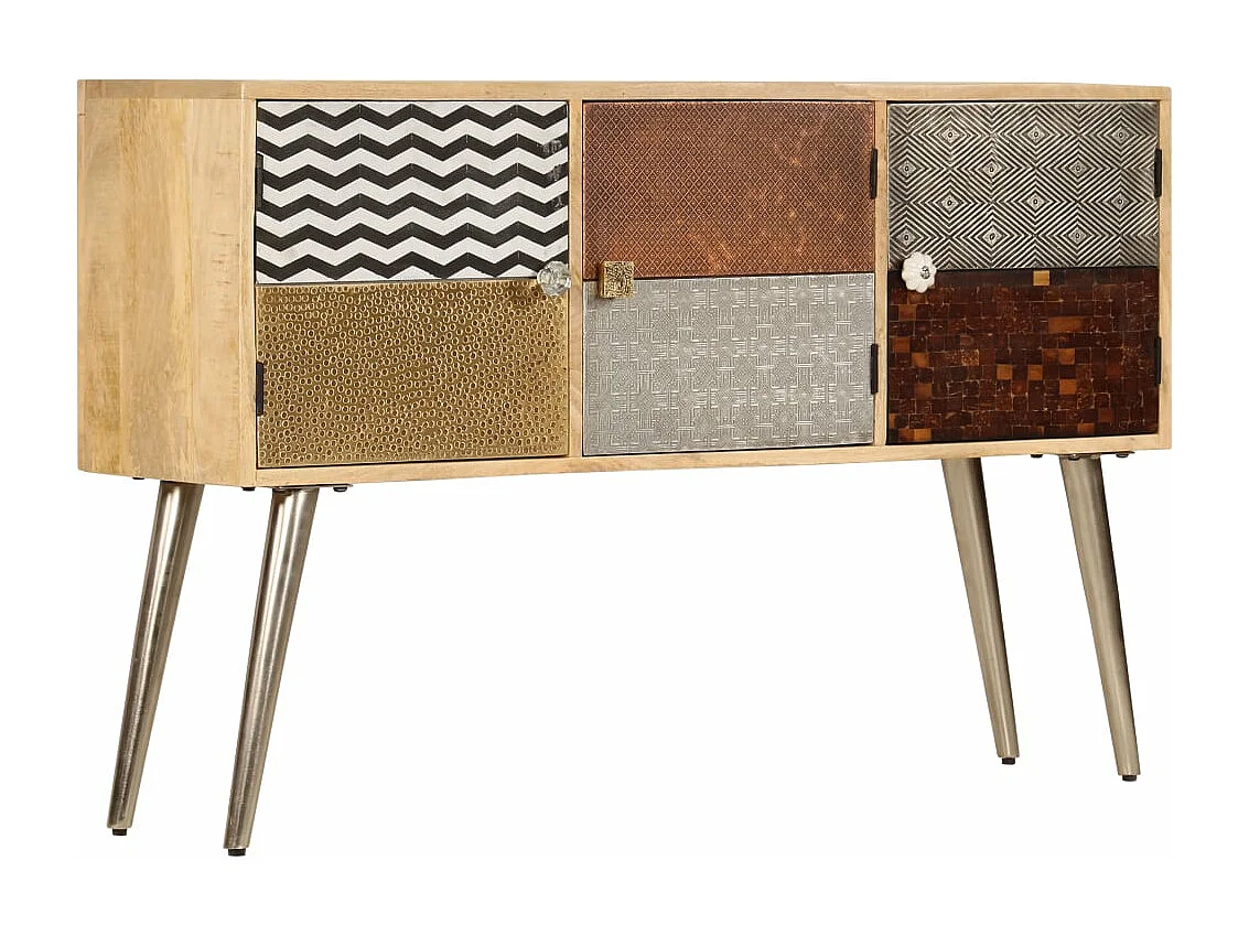 Sideboard 120 x 30 x 75 cm Massivholz Mango