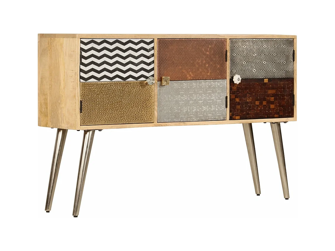 Credenza 120x30x75 cm Legno Massello di Mango