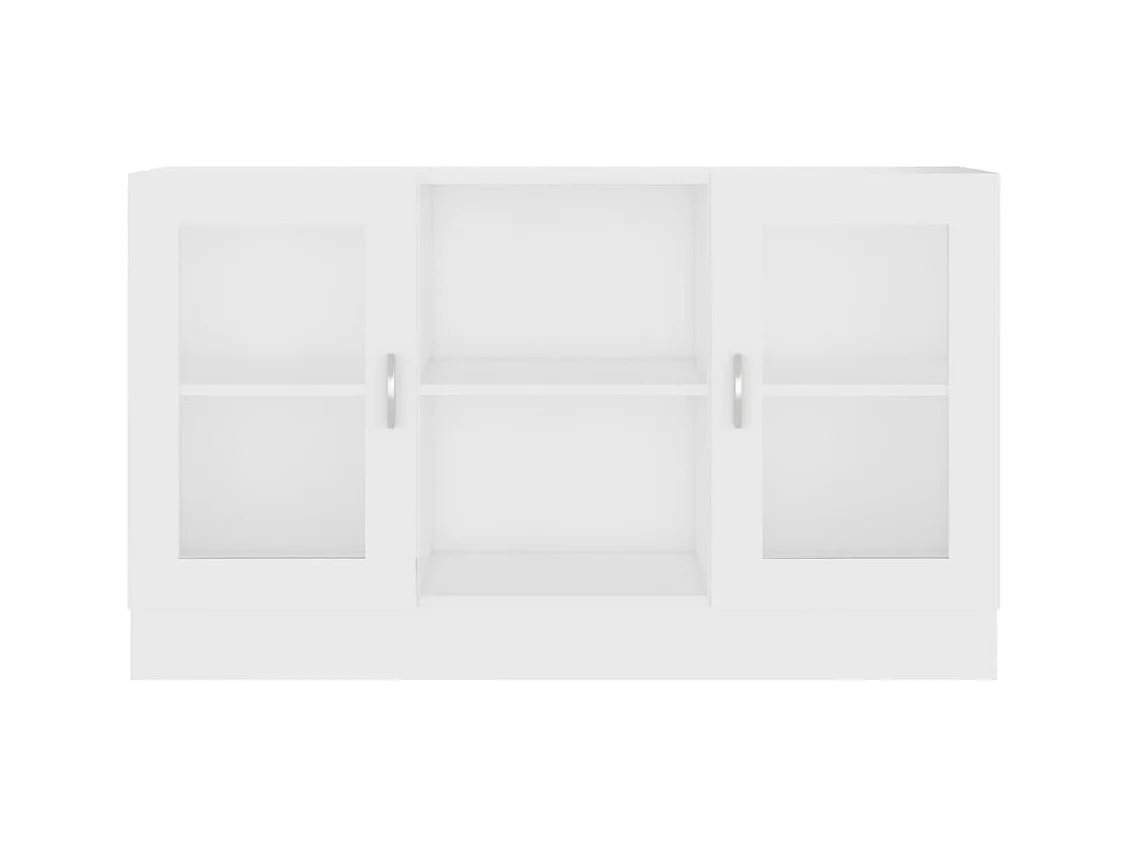 Armoire à vitrine Blanc 120x30,5x70 cm Bois d'ingénierie