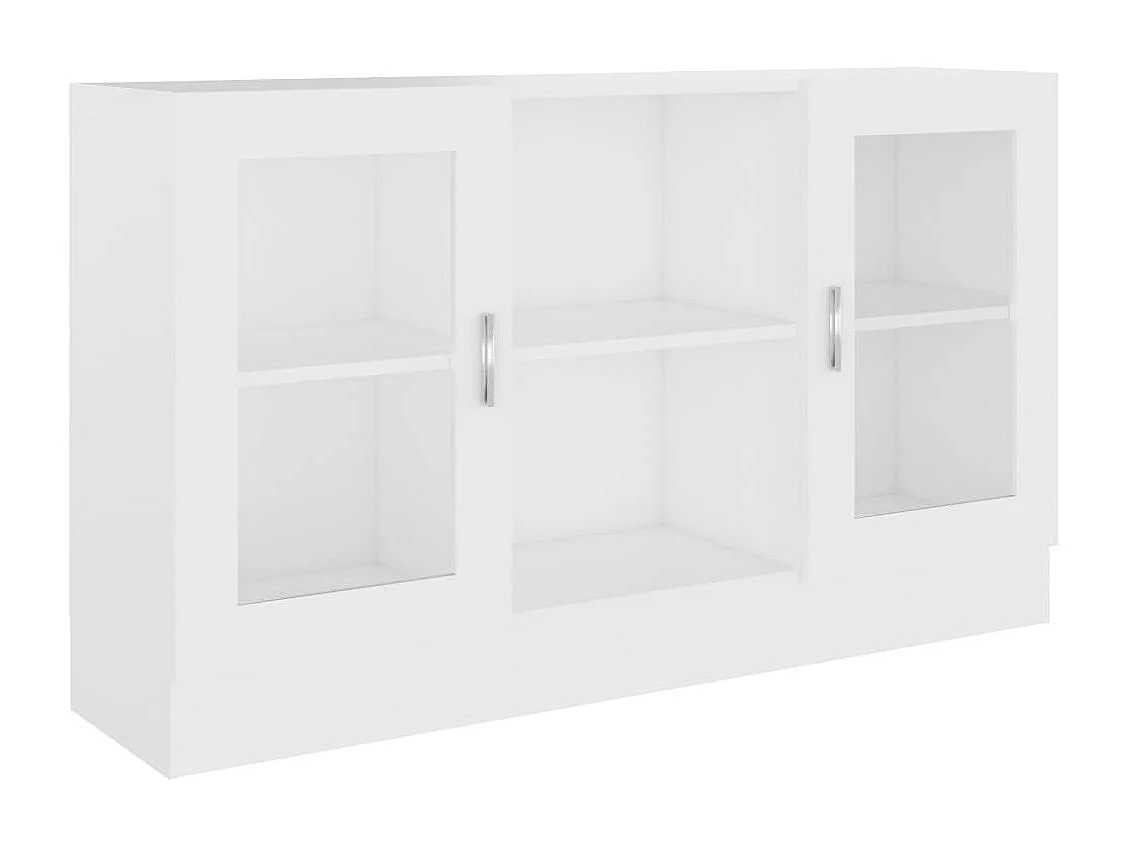 Armoire à vitrine Blanc 120x30,5x70 cm Bois d'ingénierie