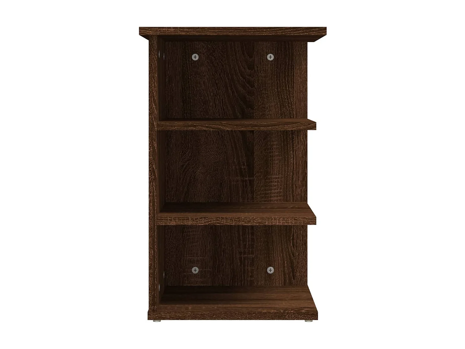 Bijzetkast 35x35x55 cm bewerkt hout bruin eikenkleur