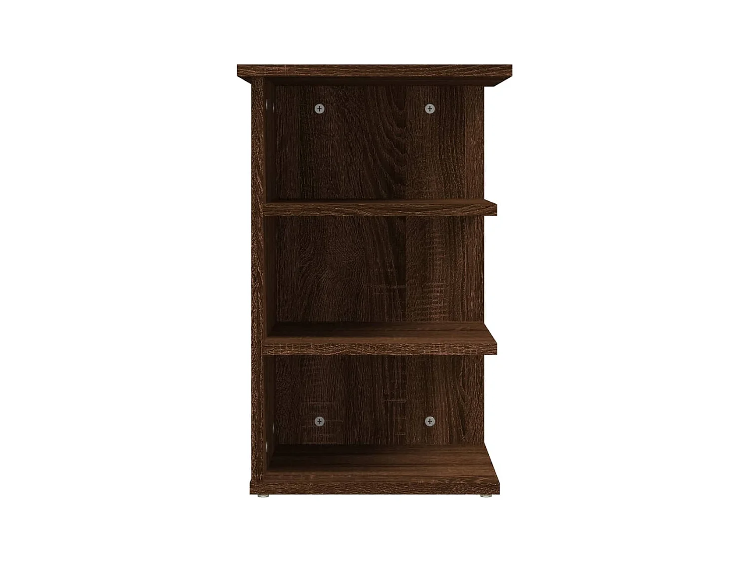 Bijzetkast 35x35x55 cm bewerkt hout bruin eikenkleur