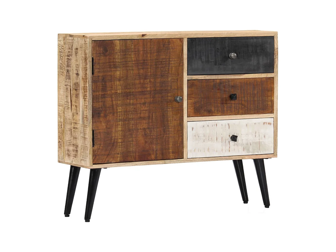 Credenza 88x30x73 cm in Legno Massello di Mango