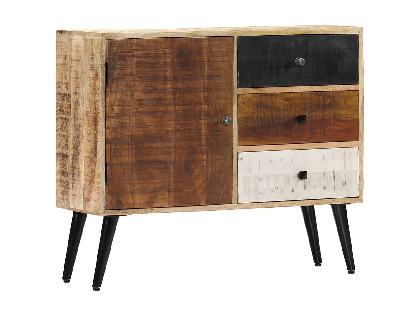 Aparador 88x30x73 cm madeira de mangueira maciça