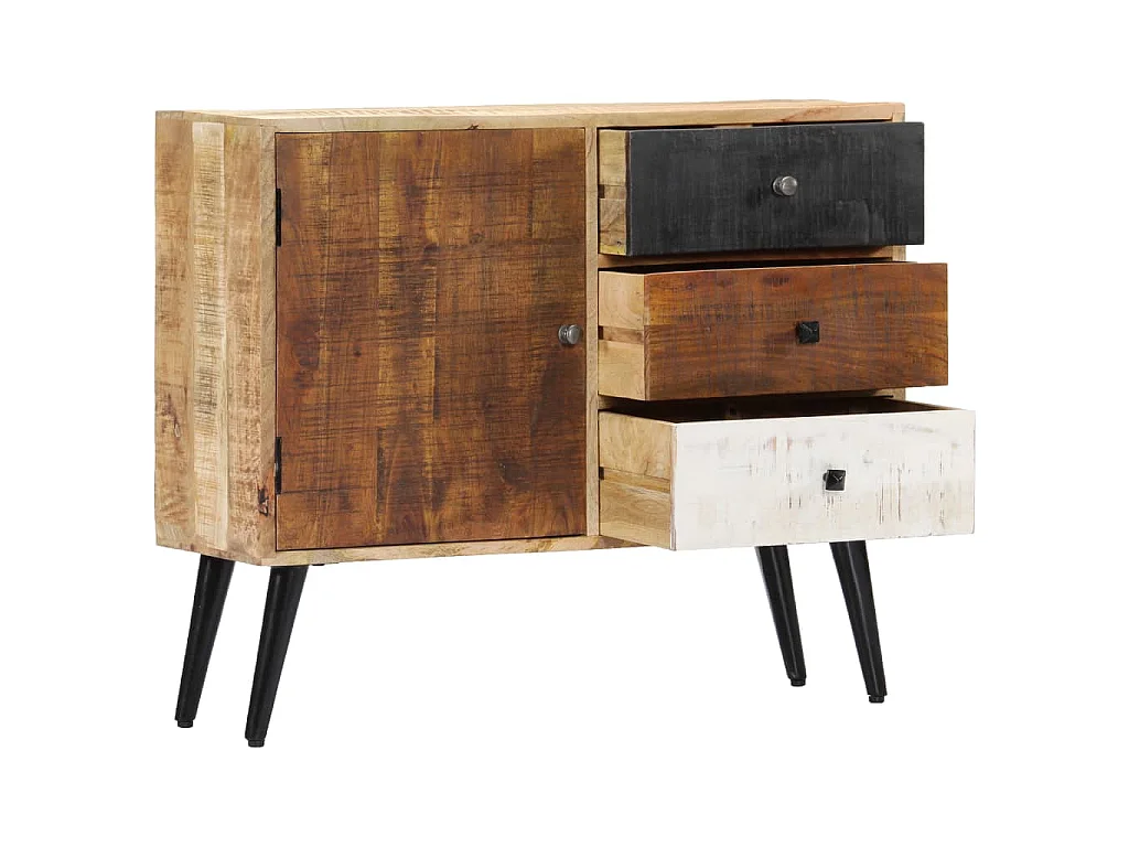 Buffet 88x30x73 cm Bois de manguier massif