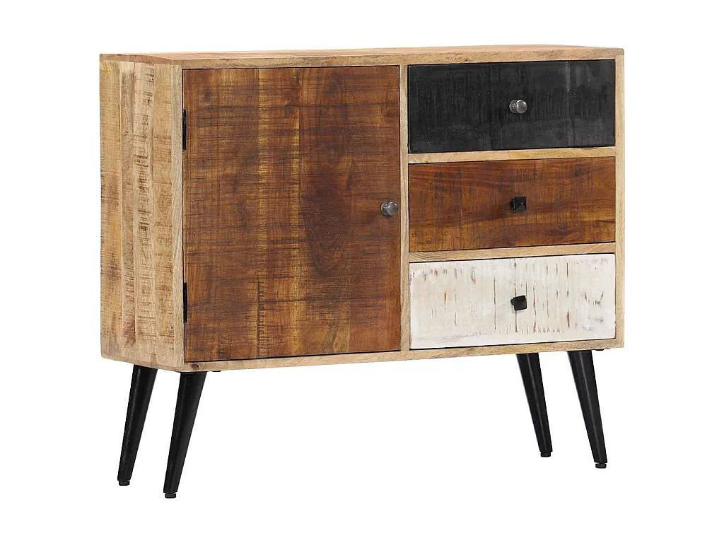 Buffet 88x30x73 cm Bois de manguier massif