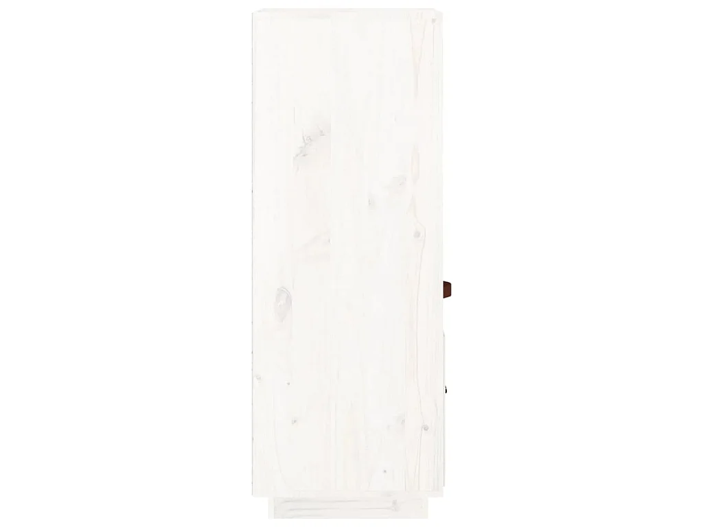 Buffet haut Blanc 34x40x108,5 cm Bois massif de pin