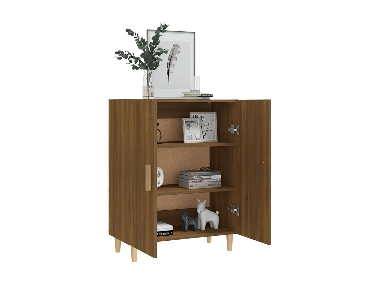 Buffet Chêne marron 70x34x90 cm Bois d'ingénierie