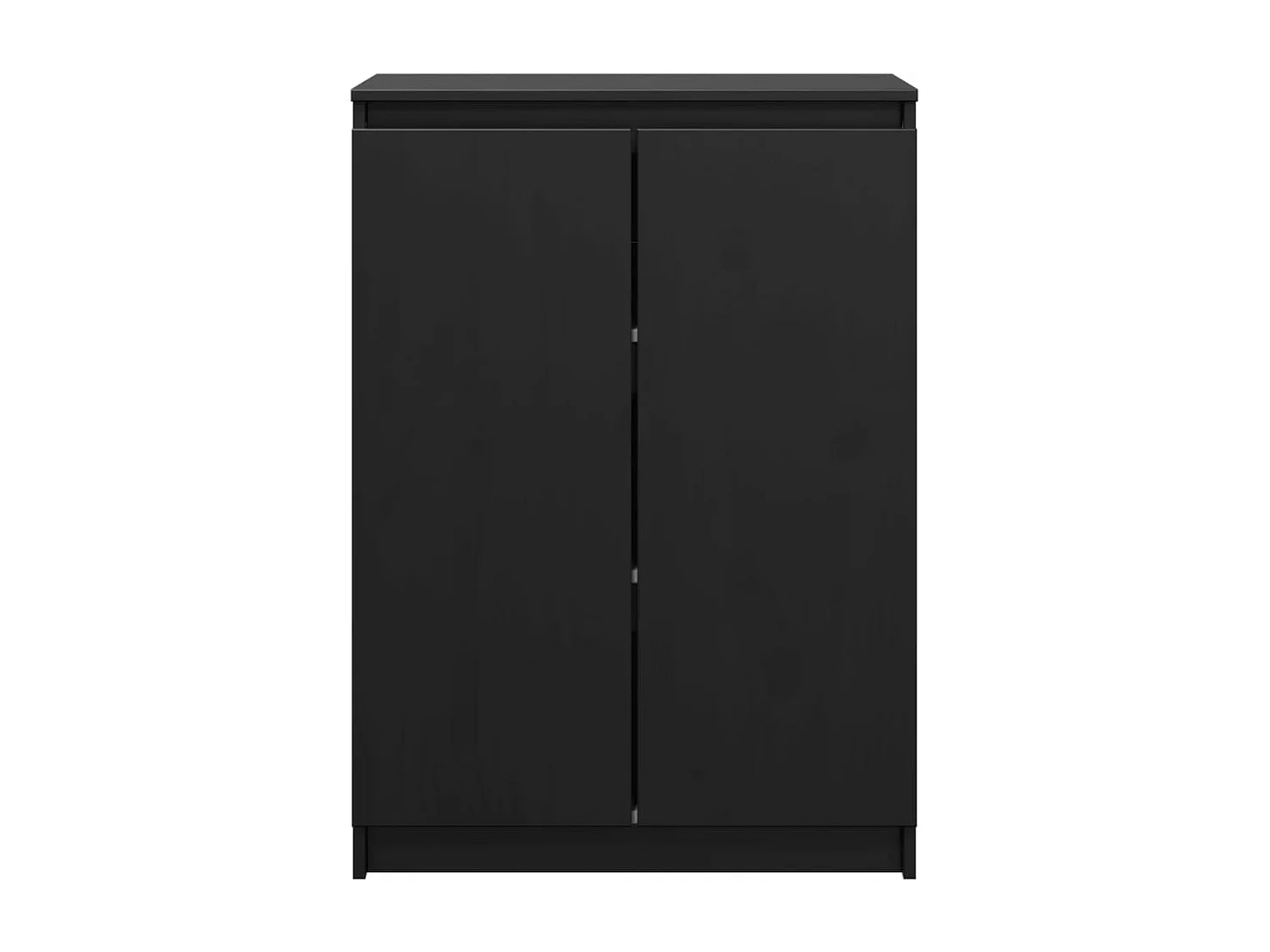 Buffet Noir 60x36x84 cm Bois de pin massif