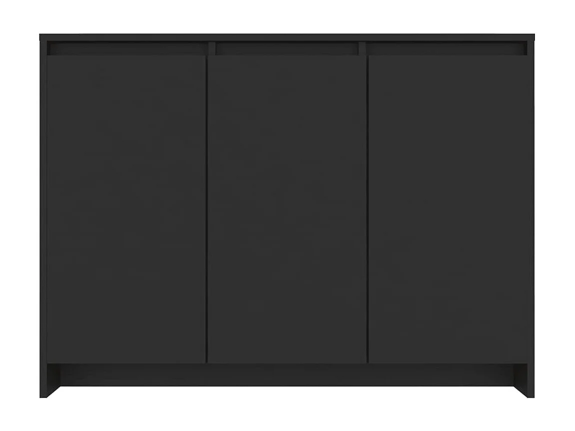 Buffet Noir 102x33x75 cm Bois d'ingénierie