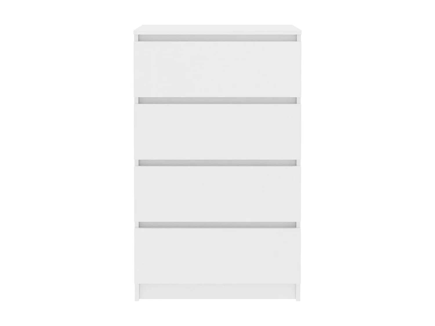 Aparador de madera contrachapada blanco 60x35x98,5 cm