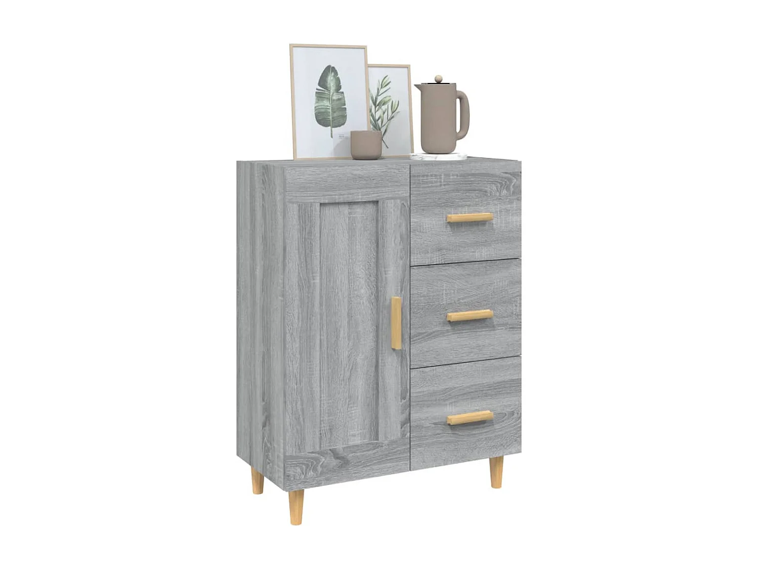 Buffet Sonoma gris 69,5x34x90 cm Bois d'ingénierie