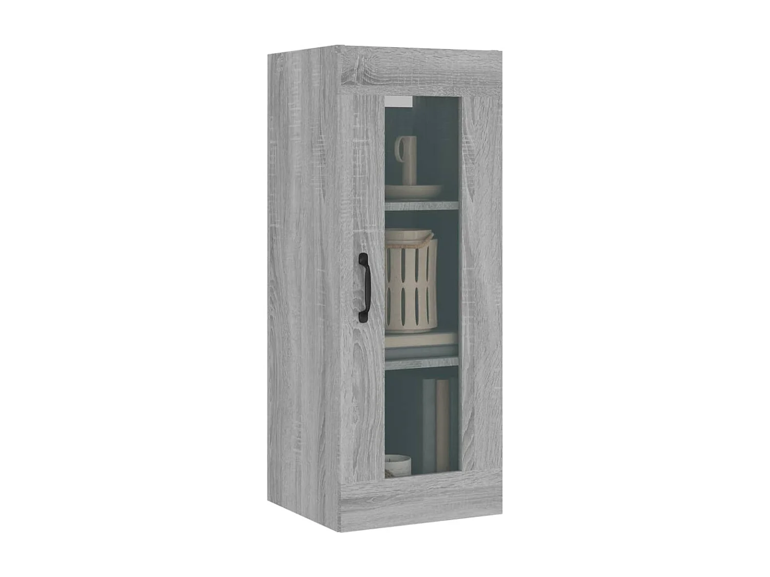 Armoire murale suspendue Sonoma gris 34,5x34x90 cm