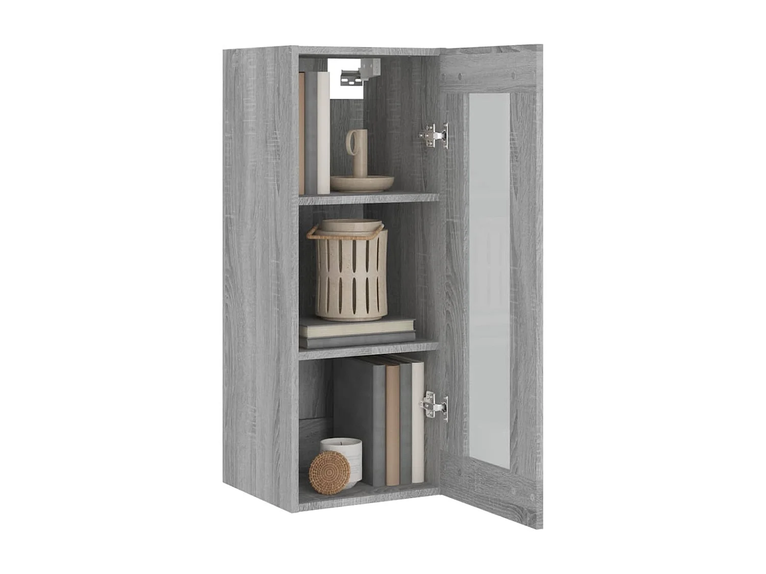 Armoire murale suspendue Sonoma gris 34,5x34x90 cm