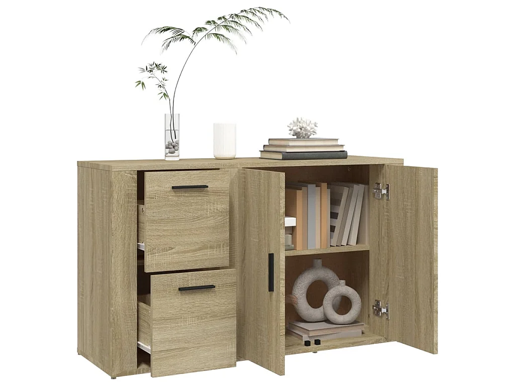 Buffet Chêne sonoma 100x33x59,5 cm Bois d'ingénierie