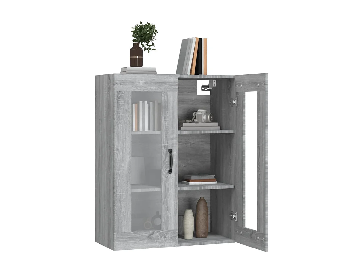 Armoire murale suspendue Sonoma gris 69,5x34x90 cm