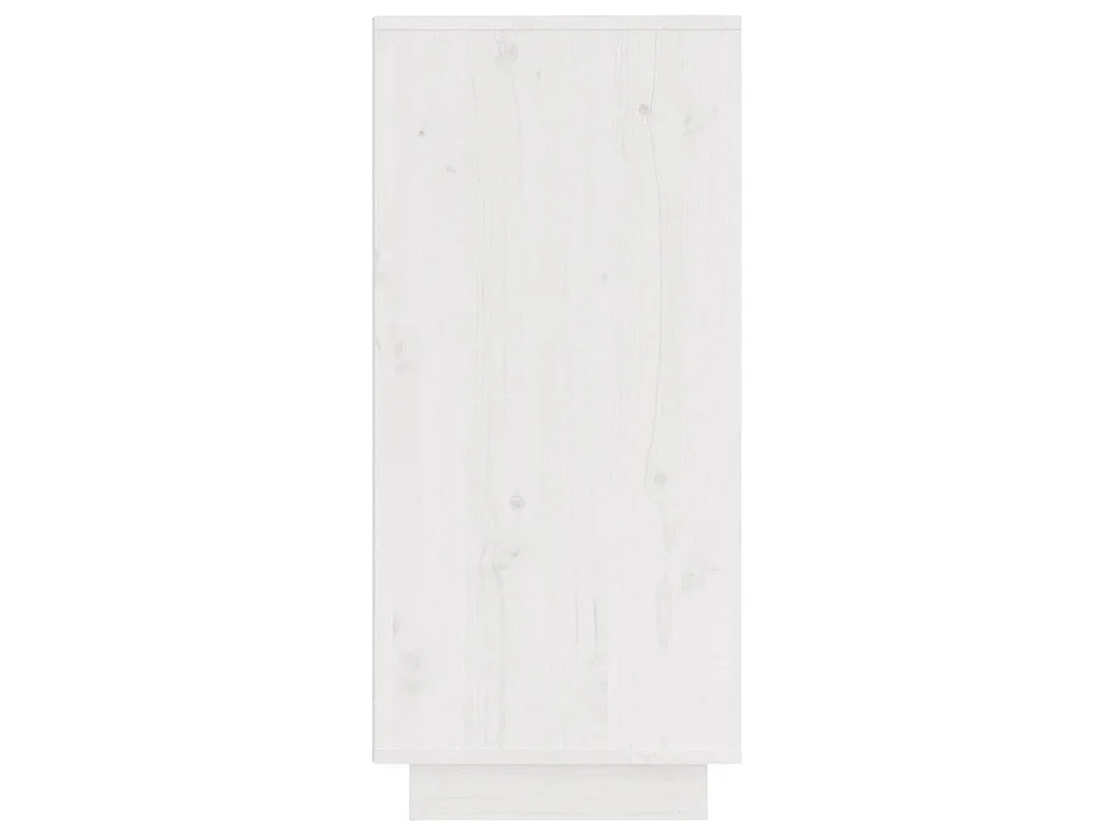 Credenze 2 pz Bianco 31,5x34x75 cm in Legno Massello di Pino
