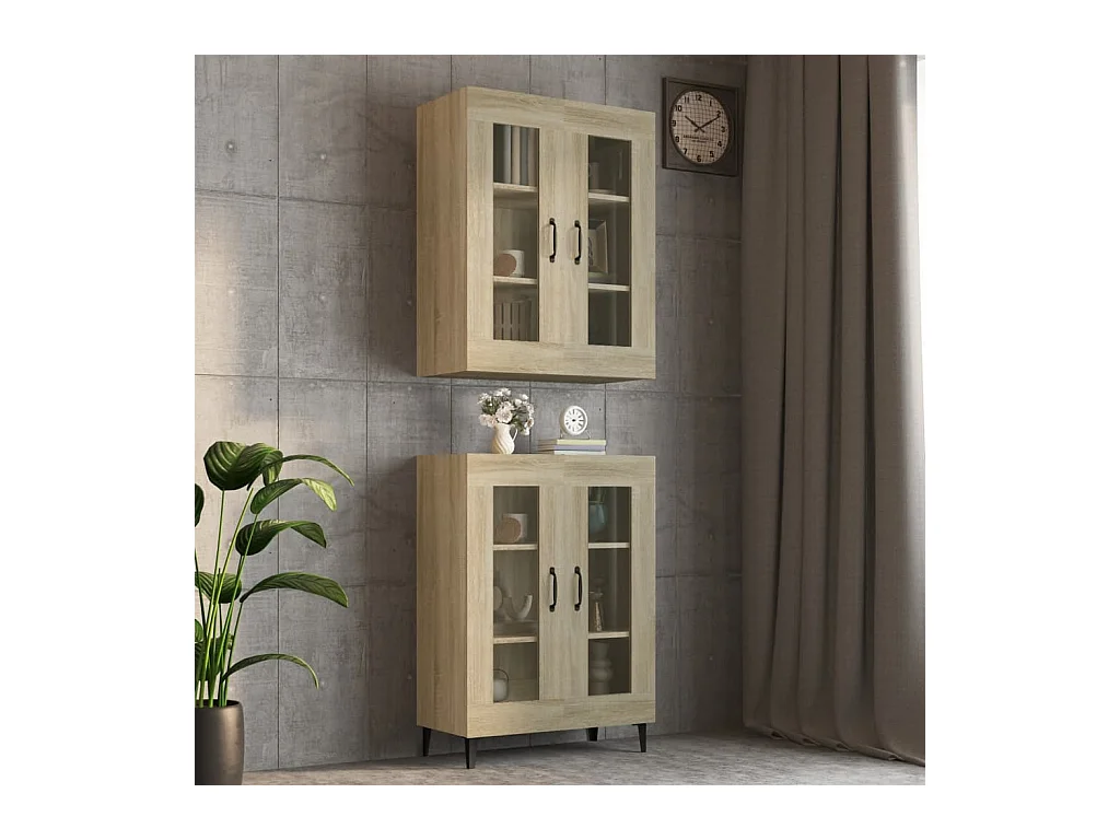 Armoire murale suspendue Chêne sonoma 69,5x34x90 cm