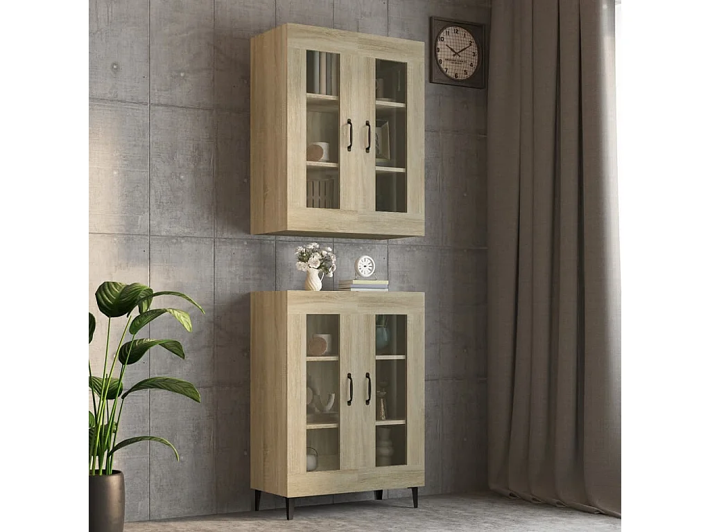 Armoire murale suspendue Chêne sonoma 69,5x34x90 cm