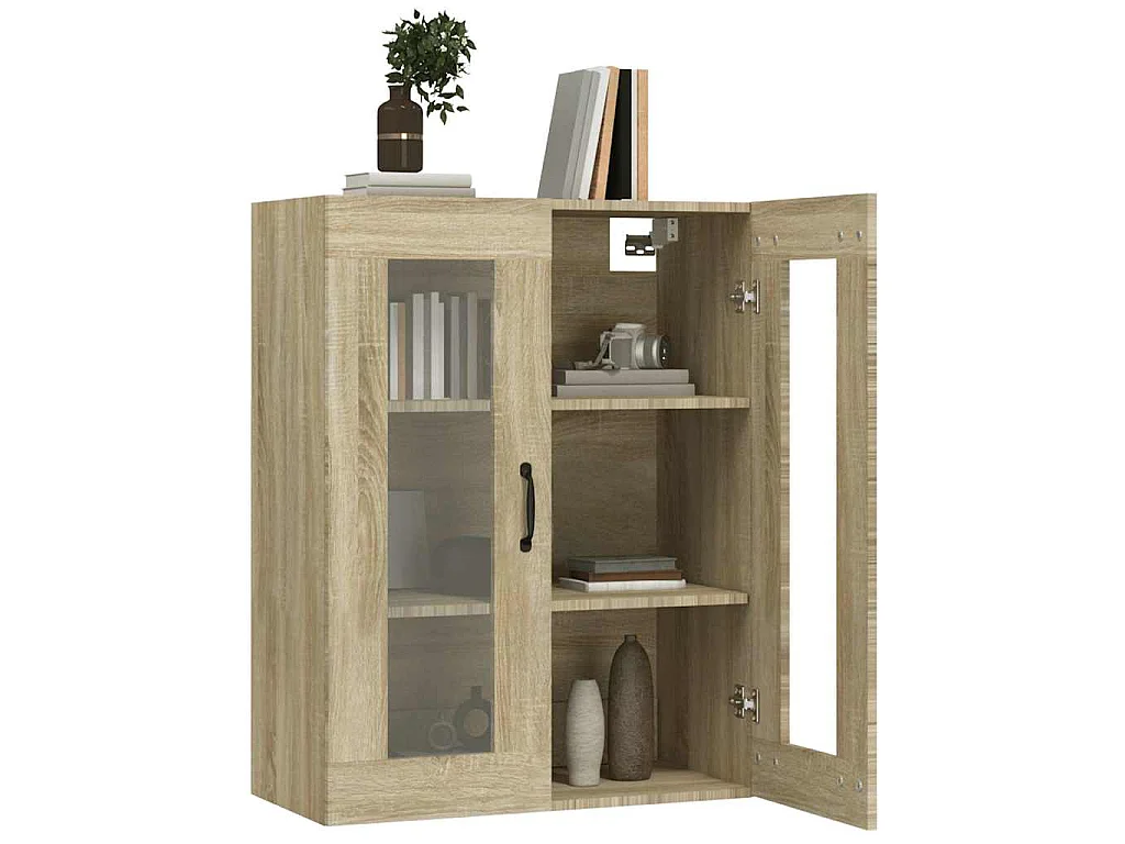 Armario colgante de pared roble Sonoma 69,5x34x90 cm