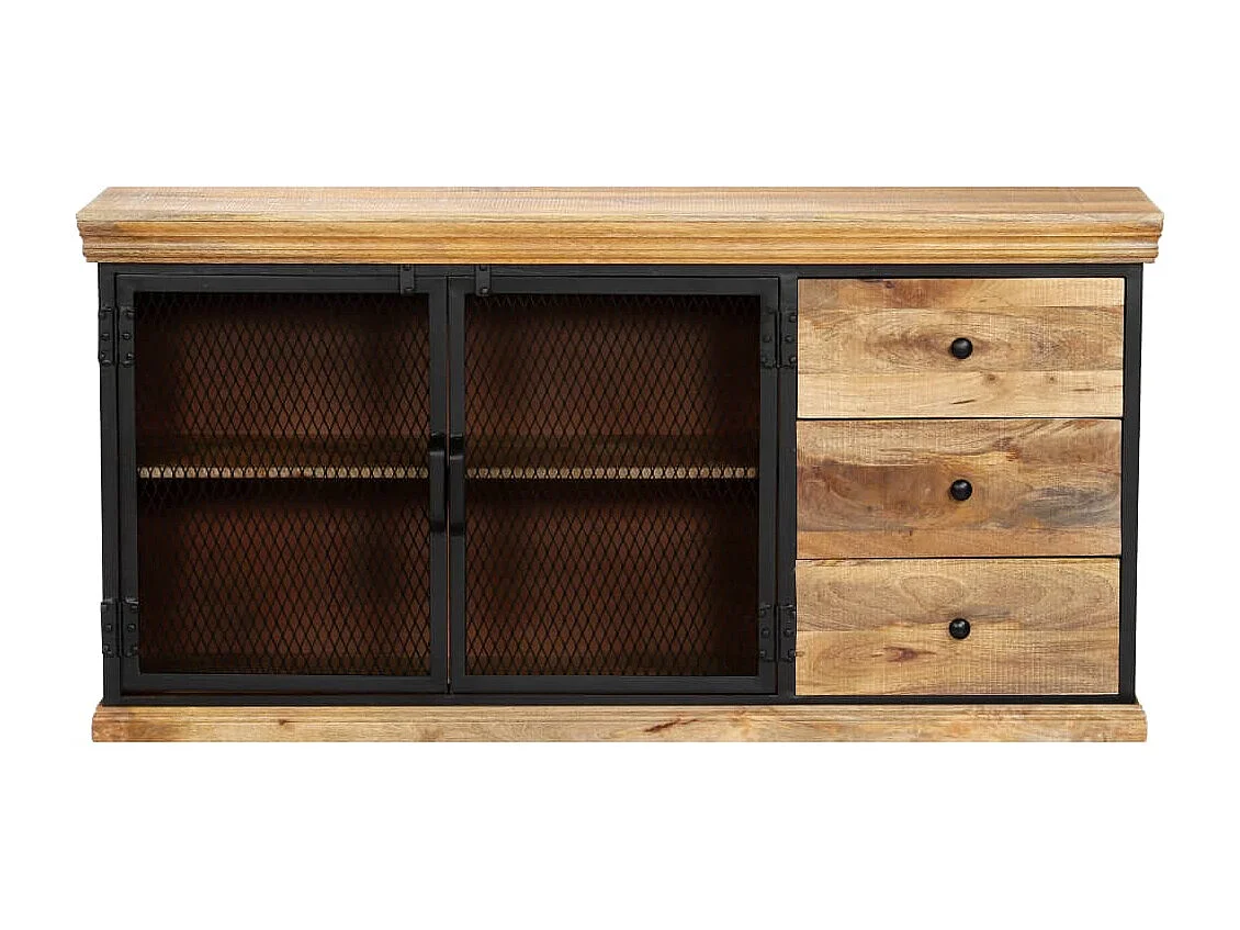 Dressoir 150x40x75 cm massief mangohout