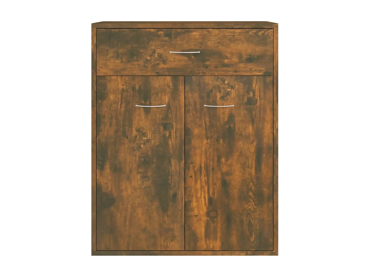 Dressoir 60x30x75 cm bewerkt hout gerookt eikenkleurig