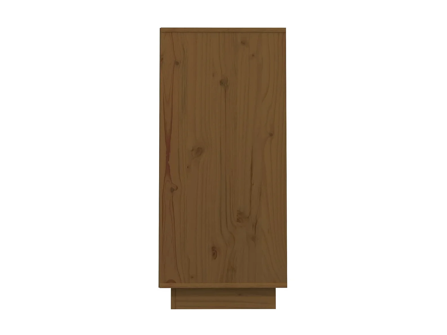 Mesa consola de madera maciza de pino marrón miel 60x34x75 cm