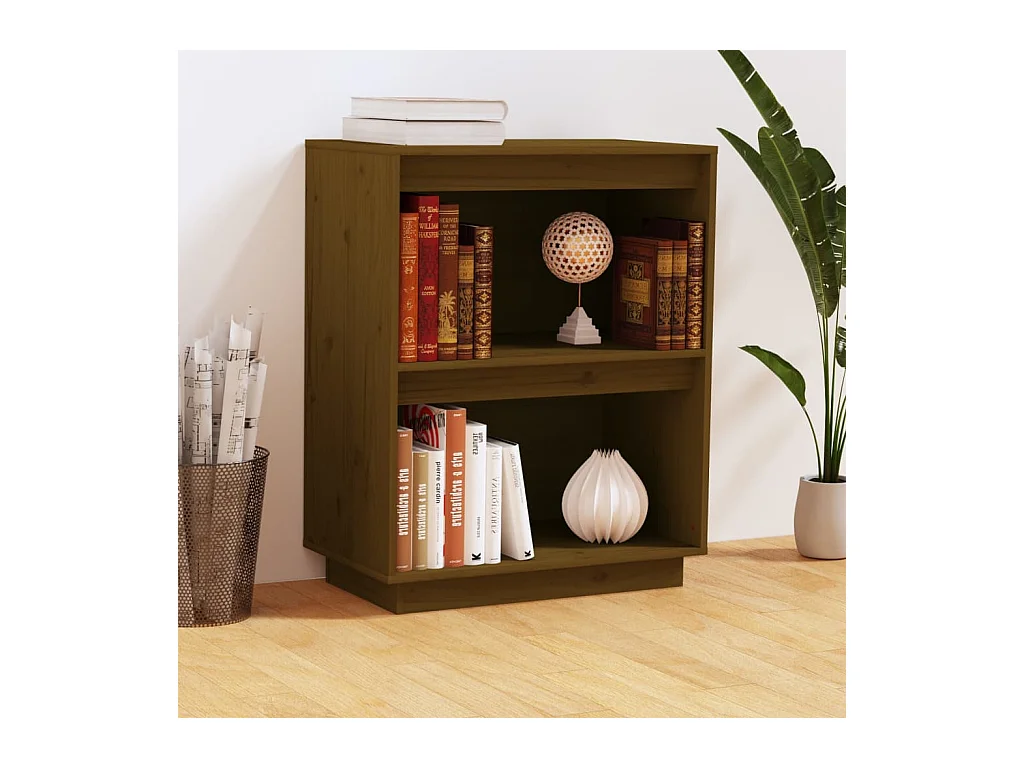 Mobile Consolle Ambrato 60x34x75 cm in Legno Massello di Pino