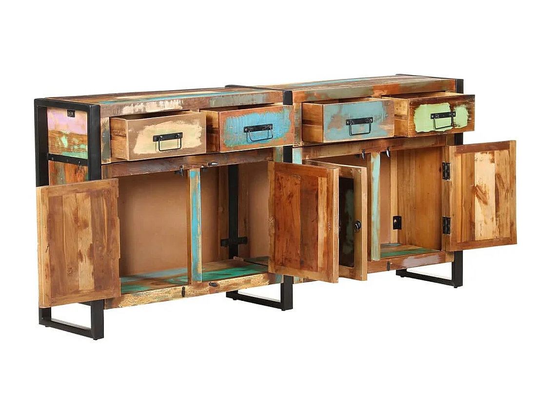 Dressoir 172x35x80 cm massief gerecycled hout