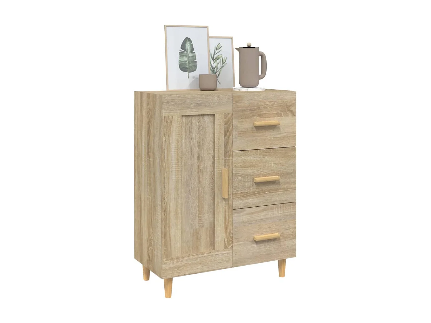 Buffet Chêne sonoma 69,5x34x90 cm Bois d'ingénierie