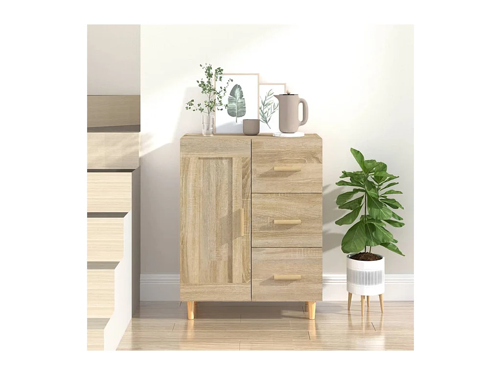 Buffet Chêne sonoma 69,5x34x90 cm Bois d'ingénierie