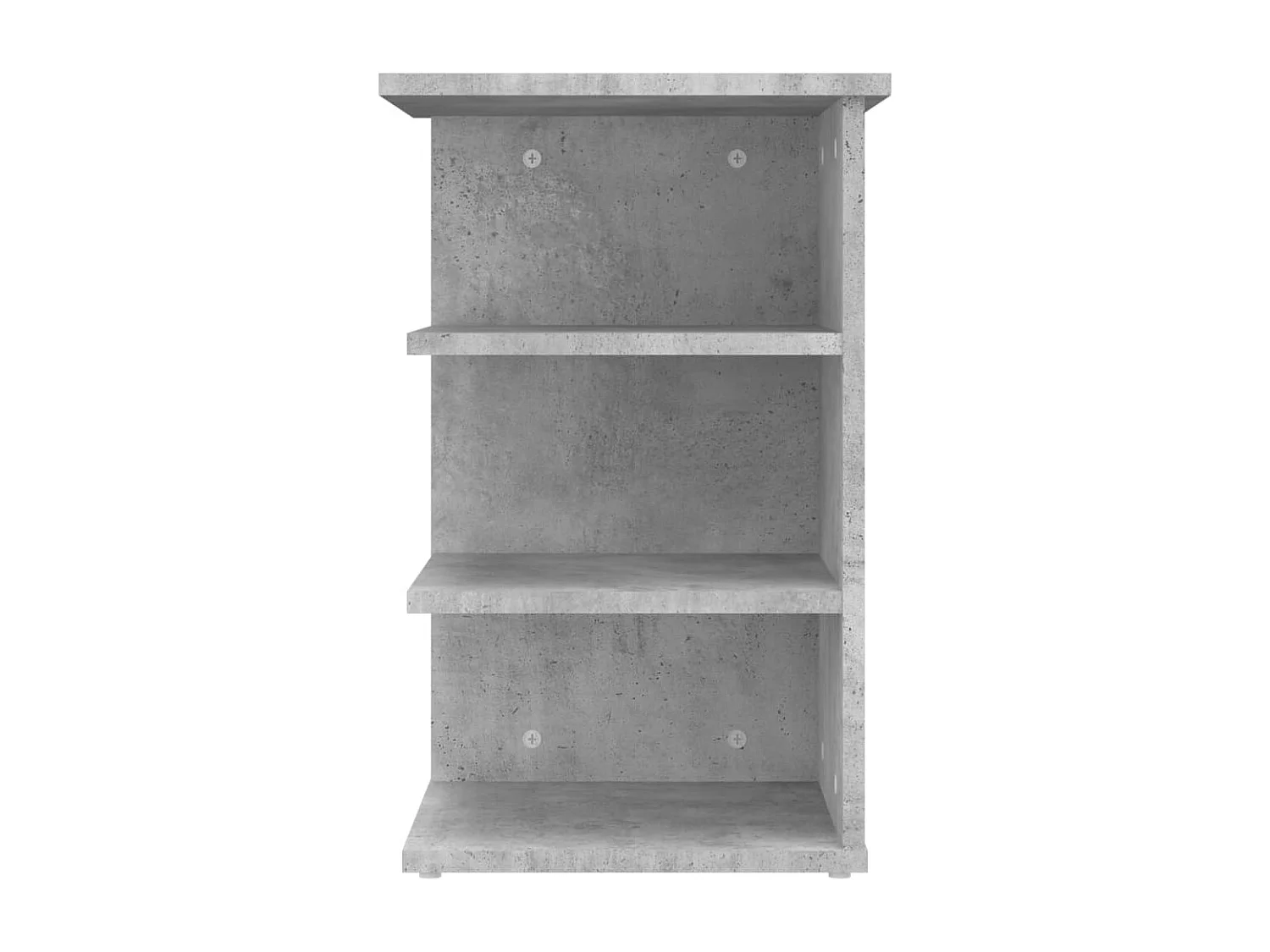 Bijzetkast 35x35x55 cm bewerkt hout betongrijs