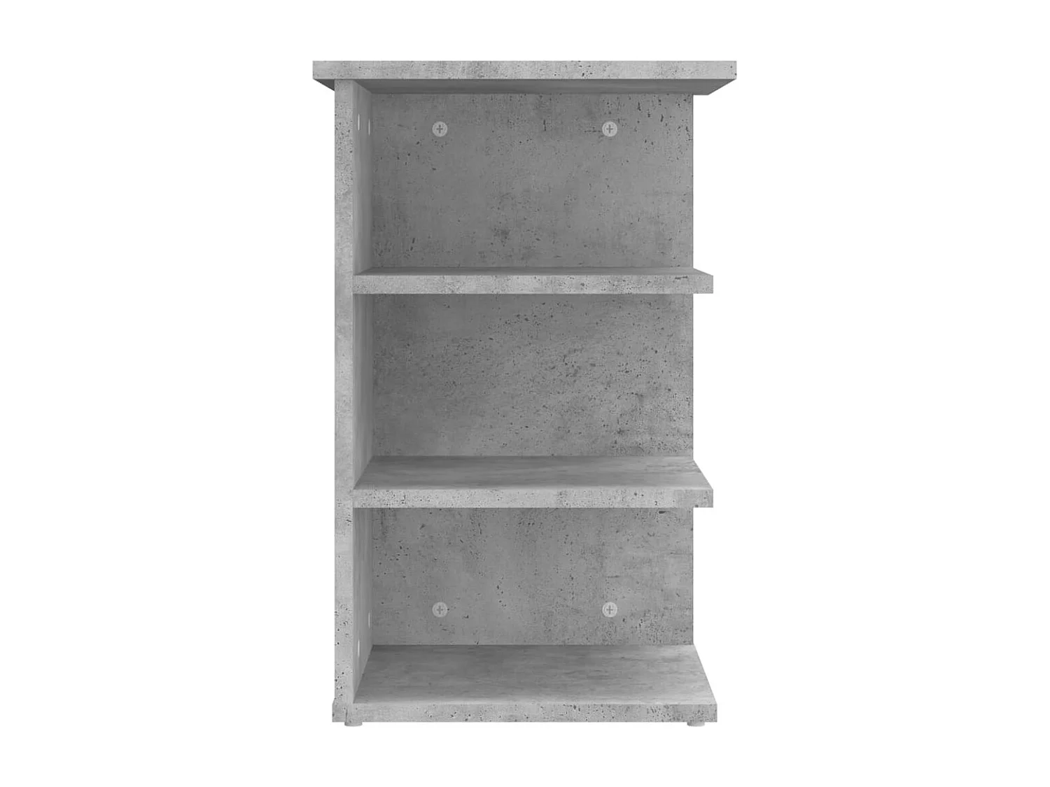 Bijzetkast 35x35x55 cm bewerkt hout betongrijs