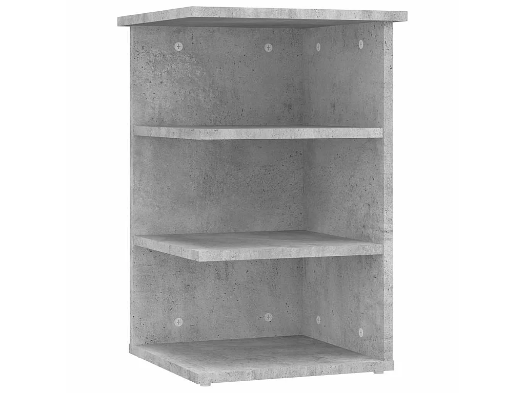 Credenza Grigio Cemento 35x35x55 cm in Legno Multistrato