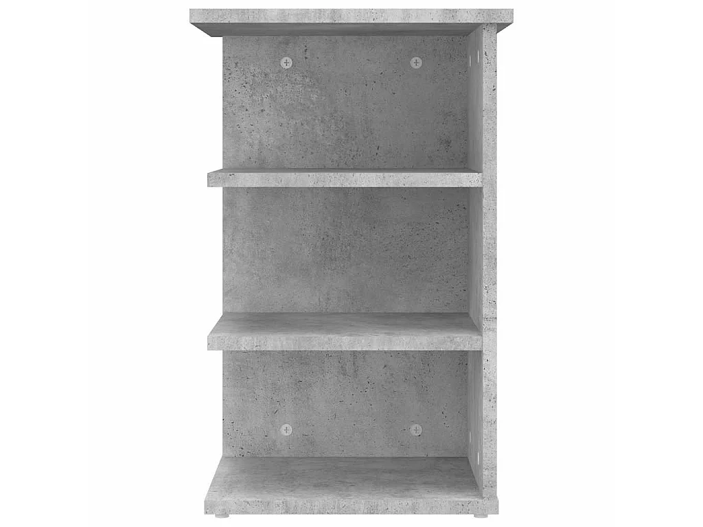Credenza Grigio Cemento 35x35x55 cm in Legno Multistrato