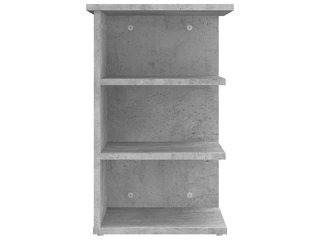 Credenza Grigio Cemento 35x35x55 cm in Legno Multistrato